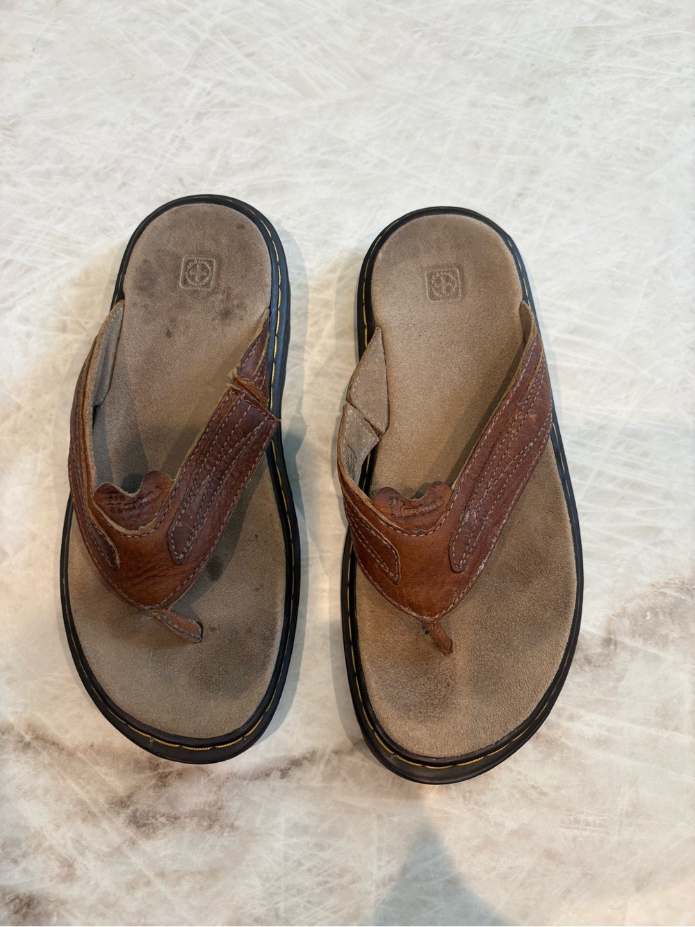 Dr. Martens Unisex Brown Leather Sandals